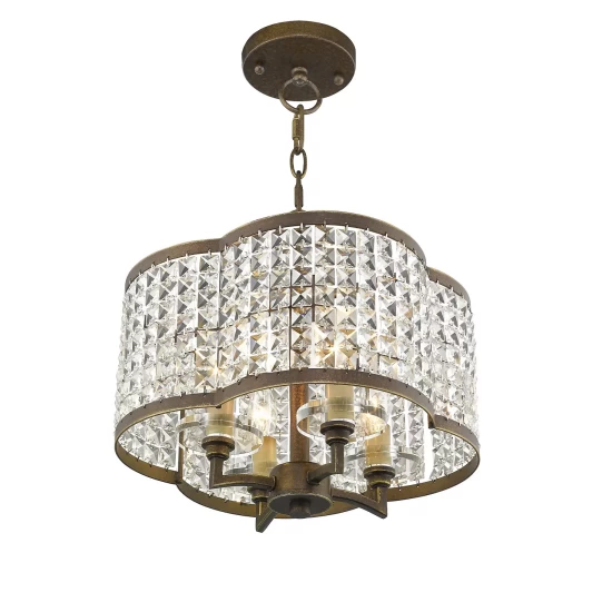 Discount 🎉 Livex Grammercy 4-Light Convertible Mini Chandelier/Ceiling Mount Palacial Bronze 🎁 - Image 9