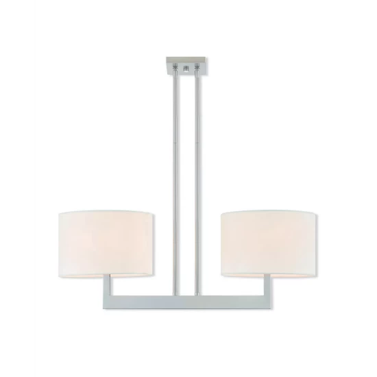 Flash Sale ๐ฅ Livex Hayworth 2-Light Linear Chandelier Brushed Nickel ๐ - Image 2