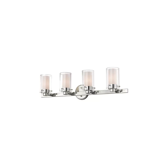 Best Sale ๐งจ Livex Manhattan 4-Light Bath Vanity Fixture Polished Chrome ๐ - Image 6