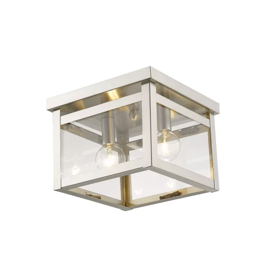 Discount 😉 Livex Somerville 3-Light Ceiling Mount Antique Brass ⌛ - Image 3