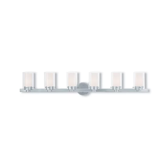 Best reviews of β€οΈ Livex Manhattan 6-Light Bath Vanity Polished Chrome π₯ - Image 2