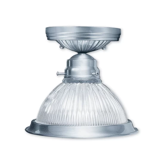 New π Livex Home Basics 1-Light Ceiling Mount Brushed Nickel β¨ - Image 3