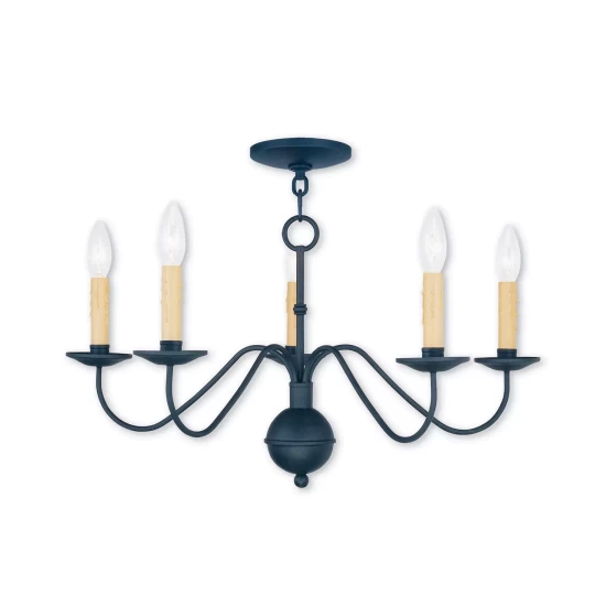 Best Sale 🎁 Livex Heritage 5-Light Chandelier Black 💯 - Image 2