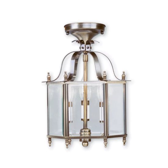 Deals β Livex Bancroft 8-Light Linear Chandelier Antique Brass β - Image 4