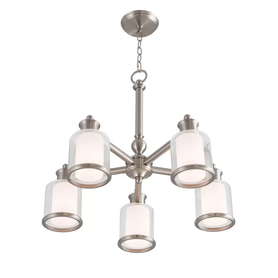Coupon ⭐ Livex Lawrenceville 5-Light Dinette Chandelier Antique Brass 🥰 - Image 4