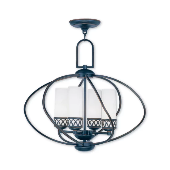 Cheap โ๏ธ Livex Heritage 4-Light Convertible Mini Chandelier/Ceiling Mount Black ๐คฉ - Image 5
