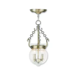 Brand new ❤️ Livex CLOSEOUT! Everett 2-Light Pendant Antique Brass 🧨