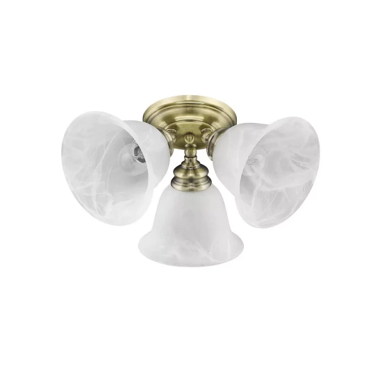 New ๐งจ Livex Essex 3-Light Ceiling Mount Antique Brass ๐ - Image 10