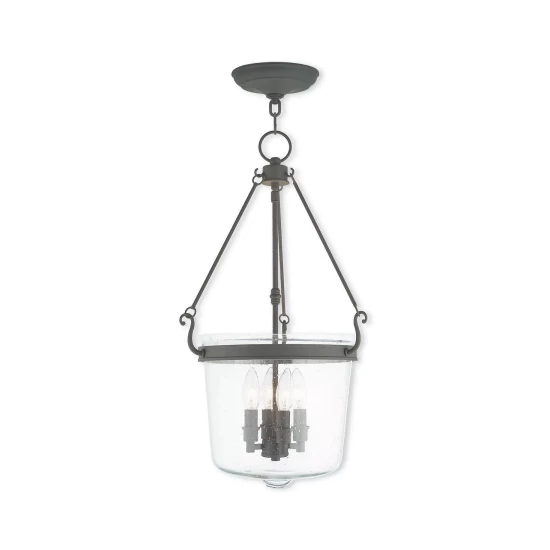 Hot Sale ๐ Livex CLOSEOUT! Winchester 4-Light Pendant Brushed Nickel ๐ - Image 2