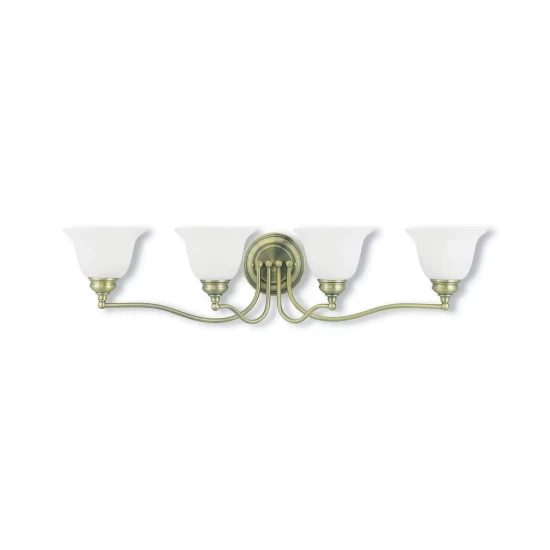 Buy โค๏ธ Livex Essex 4-Light Bath Vanity Fixture Antique Brass ๐ - Image 2