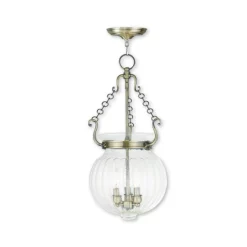 Cheap 😍 Livex CLOSEOUT! Everett 3-Light Pendant Antique Brass 🎉