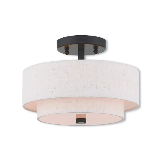 Best reviews of ✨ Livex Claremont 2-Light Small Ceiling Mount English Bronze 🥰 - Image 2
