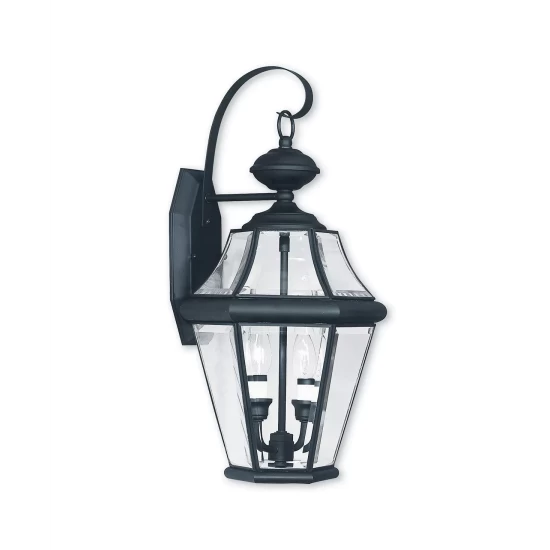 Buy ๐ Livex CLOSEOUT! Georgetown 2-Light Outdoor Wall Lantern Antique Brass ๐ - Image 4