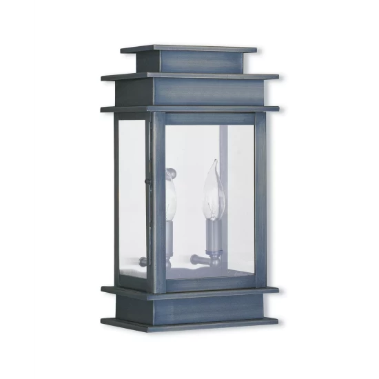 Cheap 💯 Livex Princeton 2-Light Outdoor 14 Wall Lantern Antique Brass ❤️ - Image 3