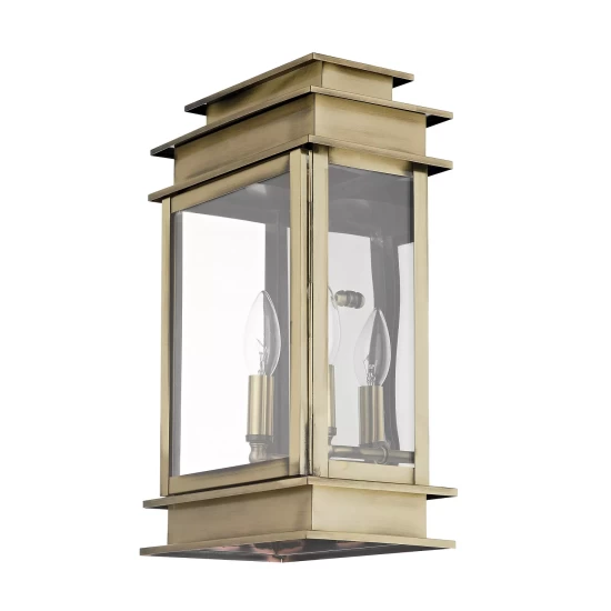 Cheapest ๐ Livex Princeton 2-Light Outdoor 15.25 Wall Lantern Antique Brass โ๏ธ - Image 9