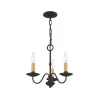 Deals 🥰 Livex Coronado 3-Light Convertible Dinette Chandelier/Ceiling Mount Bronze 🧨