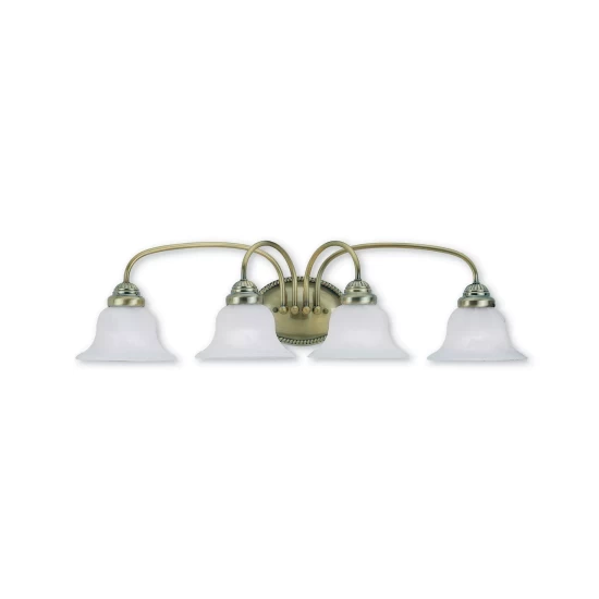 Buy ๐ Livex Edgemont 4-Light Bath Vanity Fixture Polished Chrome ๐ - Image 2