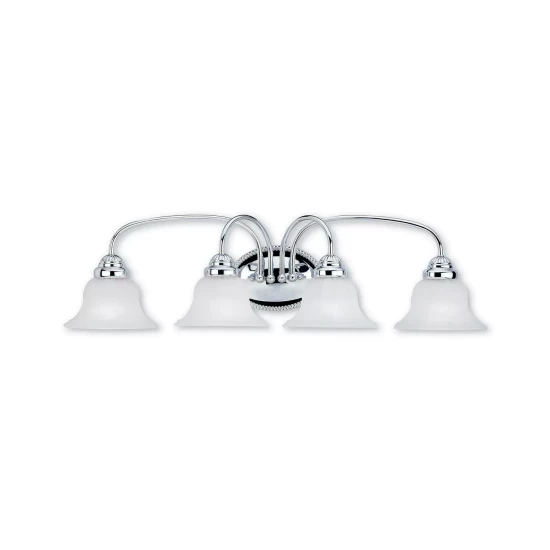 Buy ๐ Livex Edgemont 4-Light Bath Vanity Fixture Polished Chrome ๐ - Image 3