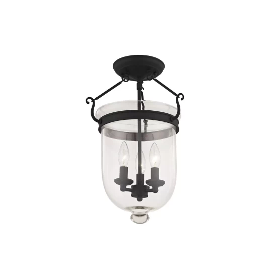 Promo ๐ Livex Jefferson 3-Light 17 Ceiling Mount Black ๐ - Image 10