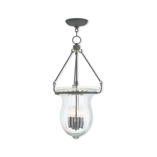 Budget โจ Livex CLOSEOUT! Andover 4-Light Pendant Brushed Nickel ๐ - Image 2
