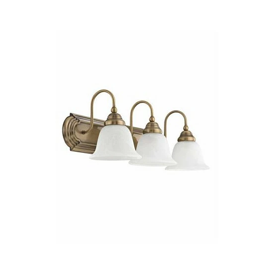 Coupon ๐ Livex CLOSEOUT! Belmont 3-Light Bath Vanity Fixture Antique Brass โ๏ธ - Image 3