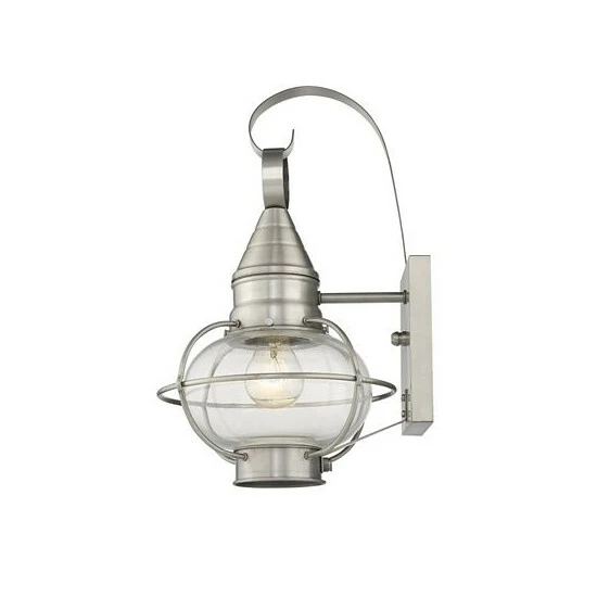 Flash Sale ๐ Livex CLOSEOUT! Newburyport 1-Light 14.75 Wall Lantern Black ๐ - Image 5