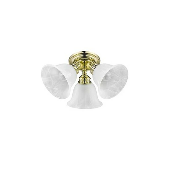 New ๐งจ Livex Essex 3-Light Ceiling Mount Antique Brass ๐ - Image 7