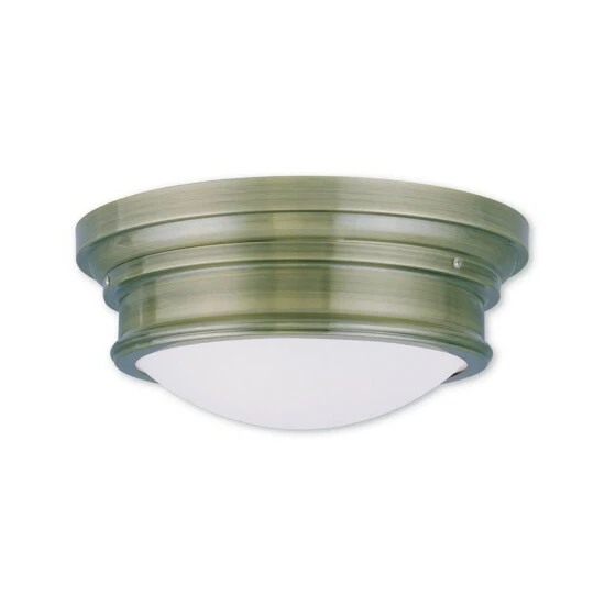 Promo π€© Livex Astor 3-Light Ceiling Mount Antique Brass β¨
