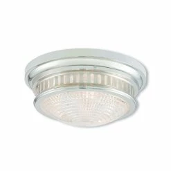 Deals 😍 Livex Berwick 3-Light Ceiling Mount Polished Nickel 🧨
