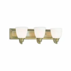 Coupon ❤️ Livex Springfield 3-Light Bath Vanity Fixture Polished Brass 🎁