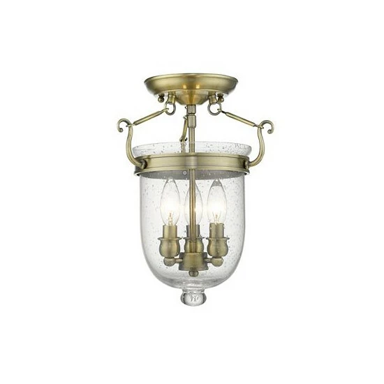 Best reviews of ๐ Livex Jefferson 3-Light 14 Ceiling Mount Polished Brass ๐ - Image 2