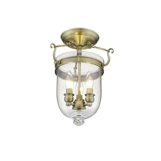 Best reviews of ๐ Livex Jefferson 3-Light 14 Ceiling Mount Polished Brass ๐ - Image 3