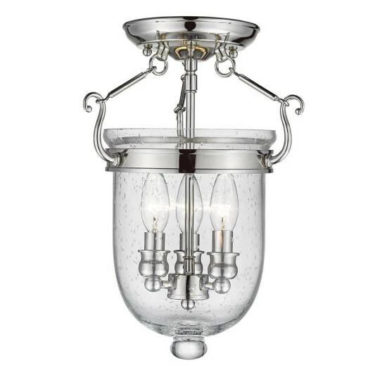 Best reviews of ๐ Livex Jefferson 3-Light 14 Ceiling Mount Polished Brass ๐ - Image 4