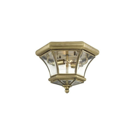 Cheapest โญ Livex Monterey 2-Light Ceiling Mount Polished Brass ๐ - Image 4