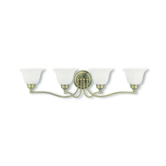 Buy โค๏ธ Livex Essex 4-Light Bath Vanity Fixture Antique Brass ๐