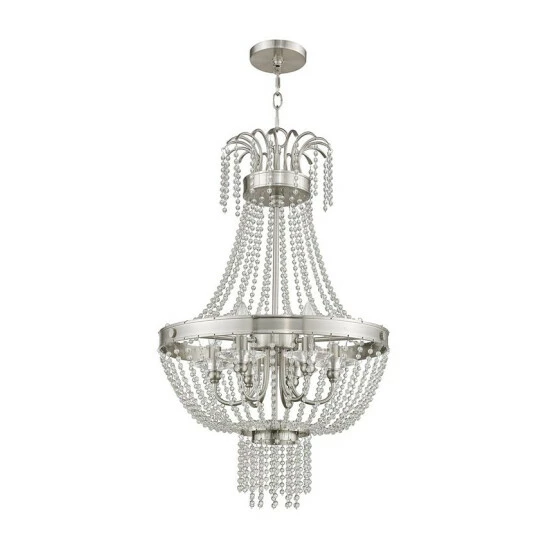 Budget π Livex Valentina 6-Light Pendant Brushed Nickel π