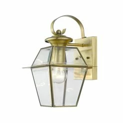 Budget 🛒 Livex Westover 1-Light Outdoor Wall Lantern Brushed Nickel 🌟