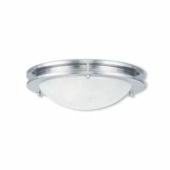 Brand new โ๏ธ Livex Ariel 2-Light Ceiling Mount Brushed Nickel ๐