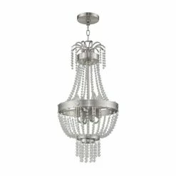 Best Pirce ๐งจ Livex Valentina 4-Light Pendant Brushed Nickel โ๏ธ