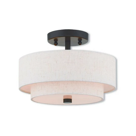 Best reviews of ✨ Livex Claremont 2-Light Small Ceiling Mount English Bronze 🥰