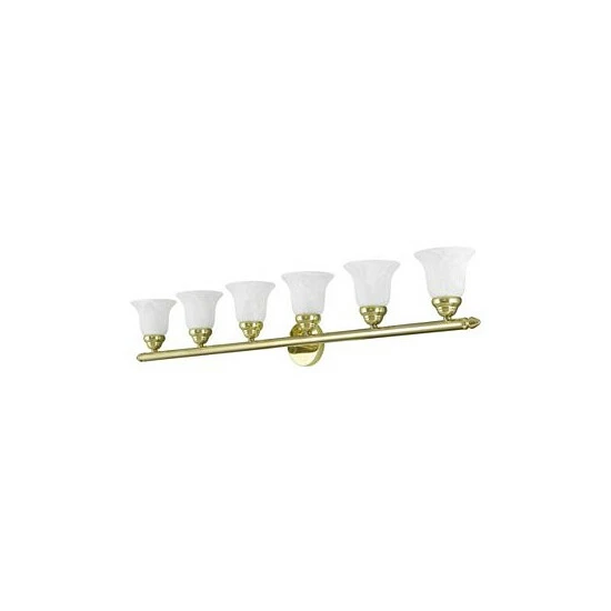 Brand new ✔️ Livex Neptune 6-Light Bath Vanity Fixture Polished Brass 👍 - Image 2