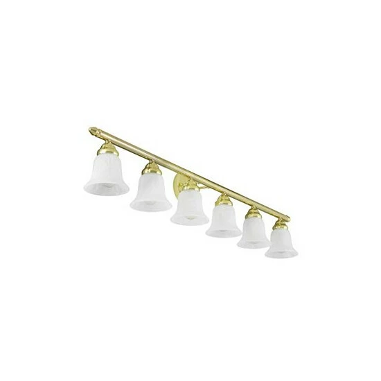 Brand new ✔️ Livex Neptune 6-Light Bath Vanity Fixture Polished Brass 👍 - Image 3