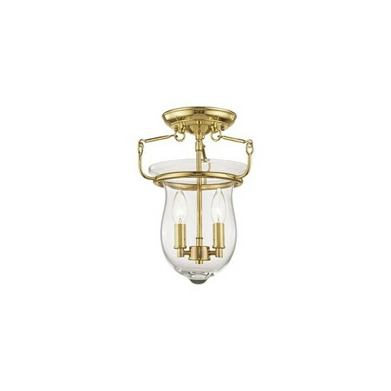 Best reviews of ๐ Livex CLOSEOUT! Canterbury 2-Light Ceiling Mount Polished Nickel โ๏ธ - Image 3