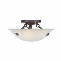 Cheapest 🔥 Livex Oasis 3-Light Ceiling Mount Bronze 🤩