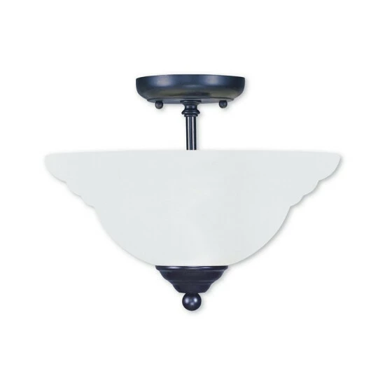 Coupon โจ Livex North Port 2-Light Ceiling Mount Antique Brass โ