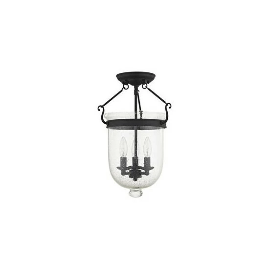 Budget ๐งจ Livex Jefferson 3-Light 17 Ceiling Mount Black ๐ - Image 3