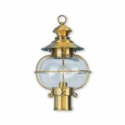 New โญ Livex Harbor 1-Light 17 Outdoor Post Lantern Bronze ๐งจ