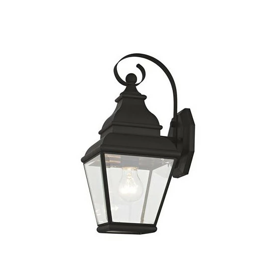 Outlet ๐คฉ Livex Exeter 1-Light Outdoor Wall Lantern Antique Brass ๐ - Image 2