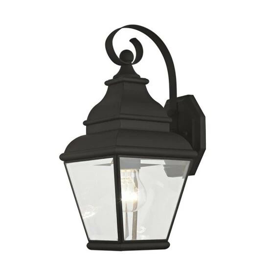 Outlet ๐คฉ Livex Exeter 1-Light Outdoor Wall Lantern Antique Brass ๐ - Image 4
