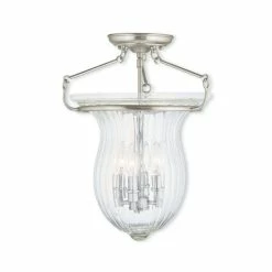 Best reviews of โจ Livex CLOSEOUT! Andover 4-Light Ceiling Mount Polished Nickel ๐คฉ